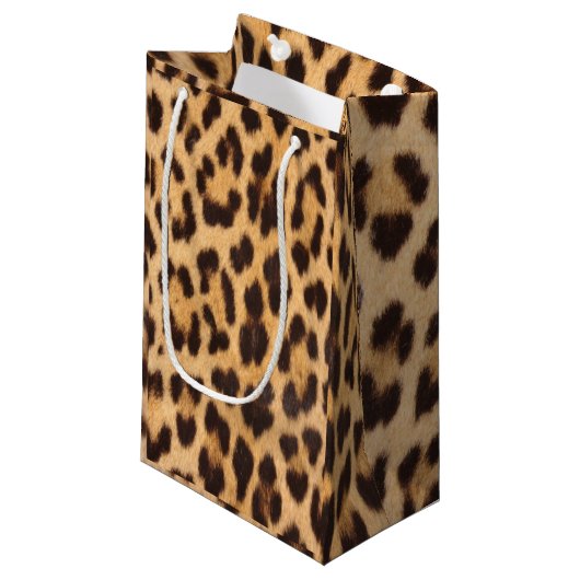 trendy stijlvolle, wilde safari leopard print klein cadeauzakje (Voorkant Gekanteld)