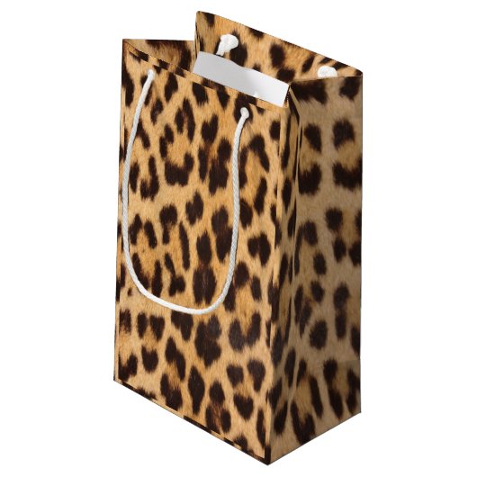 trendy stijlvolle, wilde safari leopard print klein cadeauzakje (Achterkant Gekanteld)