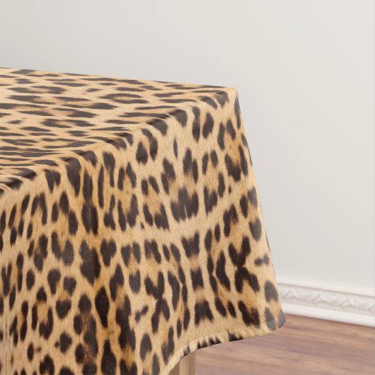 trendy stijlvolle wilde safari luipaardprint tafelkleed (Voorbeeld)