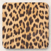 trendy stijlvolle wilde safari mode luipaardprint bier onderzetter (Voorkant)