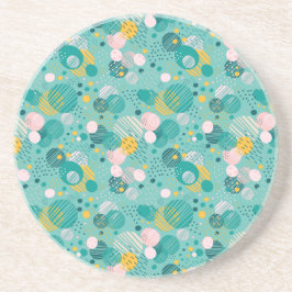 Trendy stippen patroon werpt kussen zandsteen onderzetter