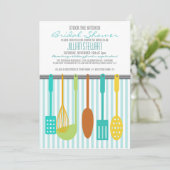 Trendy Stock the Kitchen Bridal Shower Kaart (Staand voorkant)