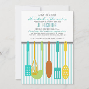 Trendy Stock the Kitchen Bridal Shower Kaart