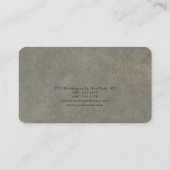 Trendy Stone Grey Plain Creatief Modern Visitekaartje (Achterkant)