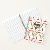 Trendy Stout Patroon Schrijf Op Aangepast Notitieboek (Binnen)