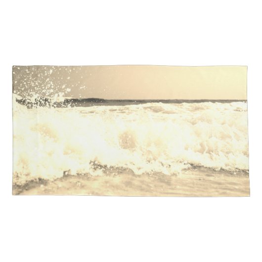 Trendy strandthema kussensloop (Achterkant-Links)