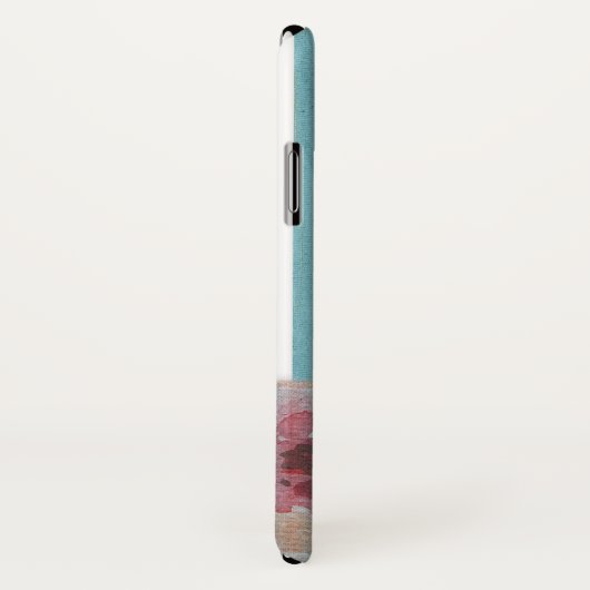 Trendy Striped Boho Chic Monogramed Floral Case-Mate iPhone Case (Achterkant / rechts)