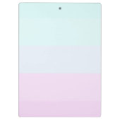 Trendy Striped, Waterverf Flowers-Personalized Klembord (Achterkant)