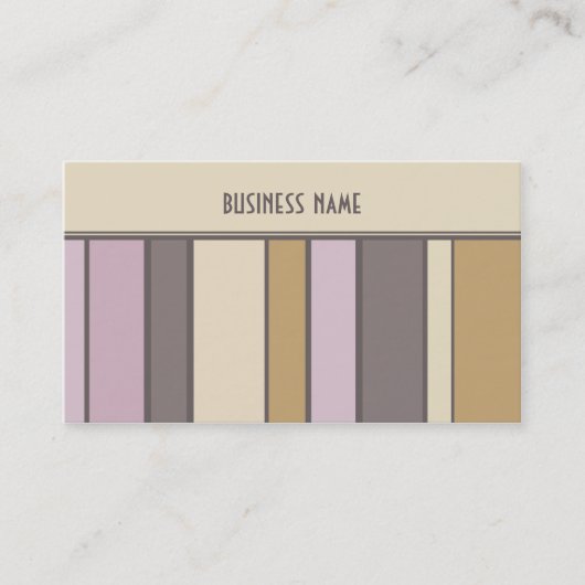 Trendy Stripes Design Visitekaartje (Voorkant)