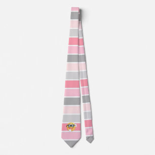 Trendy Stripes, Emoji Face Stropdas