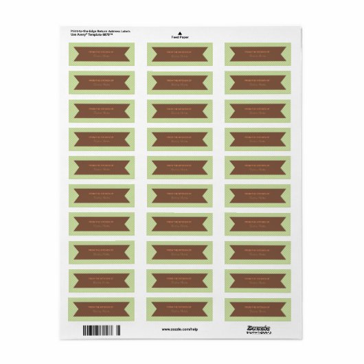 Trendy Stripes Gepersonaliseerde Keuken Labels (Full Sheet)