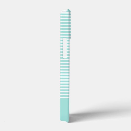 Trendy Stripes met Upscale Heart Monogram Case-Mate iPhone Case (Achterkant / Rechts)