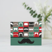 Trendy stuursnor voor Vaderdag Briefkaart (Staand voorkant)