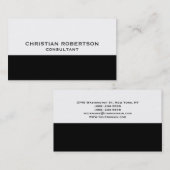Trendy Style Black White Consultant Visitekaartje (Voorkant / Achterkant)