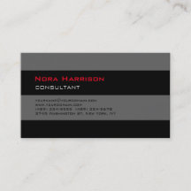 Trendy Stylish Black Grey Professional Consultant