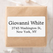 Trendy Stylish Black & White Plain Elegant Modern Etiket (Insitu)