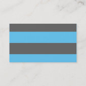 Trendy Stylish Blue Grey Professional Consultant Visitekaartje (Achterkant)