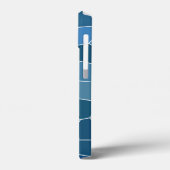 Trendy Stylish Blue Pattern Case-Mate iPhone Case (Achterkant / Links)