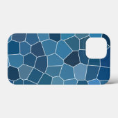 Trendy Stylish Blue Pattern Case-Mate iPhone Case (Achterkant (horizontaal))