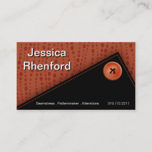 Trendy Stylish Button Up Business Card-sjabloon Visitekaartje