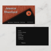 Trendy Stylish Button Up Business Card-sjabloon Visitekaartje (Voorkant / Achterkant)