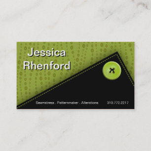 Trendy Stylish Button Up Business Card-sjabloon Visitekaartje