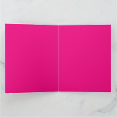 Trendy Stylish Chic roze and Black Happy Birthday Kaart (Binnen)