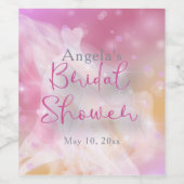 Trendy Stylish Chic Sparkly Gown Vrijgezellenfeest Wijn Etiket (Enkel label)