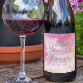 Trendy Stylish Chic Sparkly Gown Vrijgezellenfeest Wijn Etiket