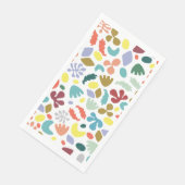 Trendy Stylish Colorful Organic Patterned Servet (Hoek)