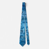 Trendy Stylish Cool Blue Pattern Stropdas (Voorkant)