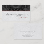 Trendy Stylish Cute Gray Pattern Visitekaartje (Voorkant / Achterkant)