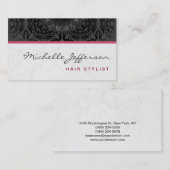 Trendy Stylish Cute Gray Pattern Visitekaartje (Voorkant / Achterkant)