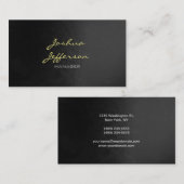 Trendy Stylish Gray Pattern Manager Visitekaartje (Voorkant / Achterkant)