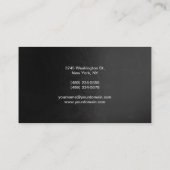 Trendy Stylish Gray Pattern Manager Visitekaartje (Achterkant)