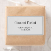 Trendy Stylish Gray Plain Elegant Modern Minimal Etiket (Insitu)