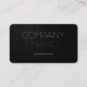 Trendy Stylish Gray Wood Company Name Visitekaartje