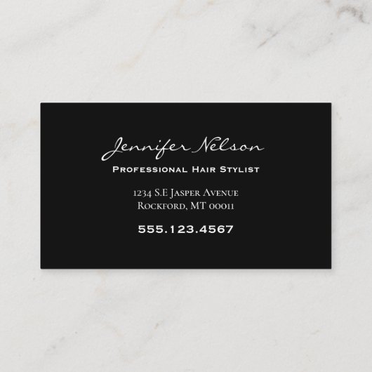 Trendy Stylish Hair stylist Salon Tools Beauty Visitekaartje (Achterkant)