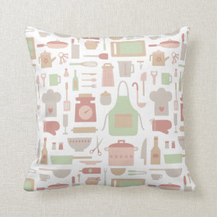 Trendy Stylish Kitchen Cooking Utiers Pattern Kussen