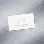 Trendy Stylish Minimalist Plain Simple Magnetisch Visitekaartje (Voorbeeld)