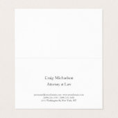 Trendy Stylish Minimalist Plain Simple Visitekaartje (Buitenkant ongevouwen)