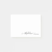 Trendy Stylish Modern Girly Script Black Post-it® Notes (Voorkant)