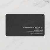 Trendy Stylish Monogram Gray Red Hairdresser Visitekaartje (Achterkant)