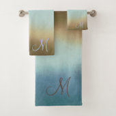 Trendy Stylish Monogram Towel Set Bad Handdoek (Insitu)