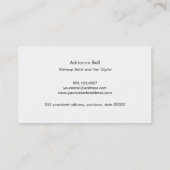 Trendy Stylish Pink and Gold Sequin Beauty Salon Visitekaartje (Achterkant)