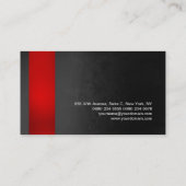 Trendy Stylish Red Gray Pattern Modern Elegant Visitekaartje (Achterkant)