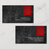 Trendy Stylish Red Gray Pattern Modern Visitekaartje (Voorkant / Achterkant)