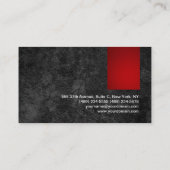 Trendy Stylish Red Gray Pattern Modern Visitekaartje (Achterkant)