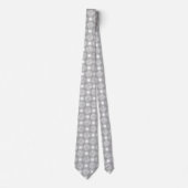 Trendy Stylish Silver Gray Pastel Stropdas (Voorkant)