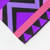 Trendy Stylish Tribal Geometric Pattern Fleece Deken (Hoek)